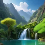 Home 20 폭포에 대한 신화와 전설 - A breathtaking, mystical waterfall nestled deep within the northern mountains of Pakistan, reminisce...